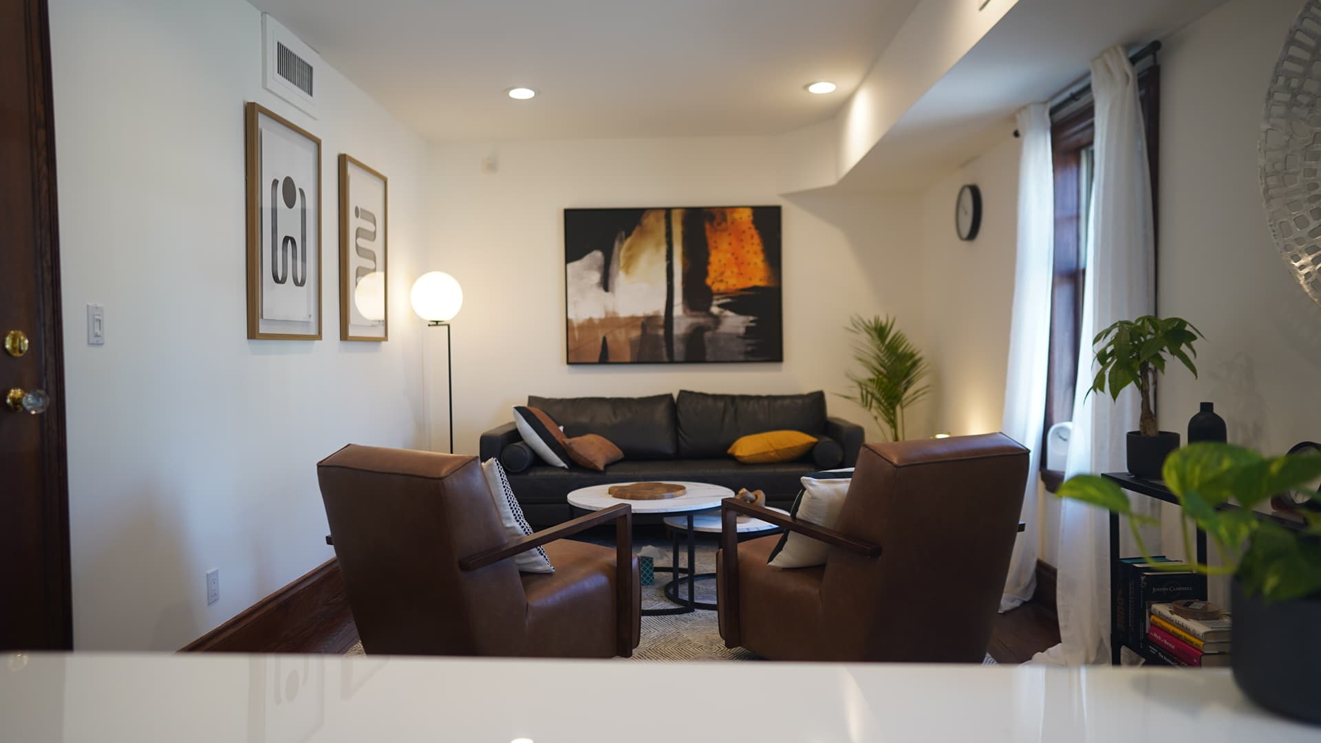 Therapy office workspace